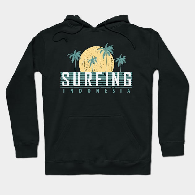 Indonesia surf Hoodie by SerenityByAlex